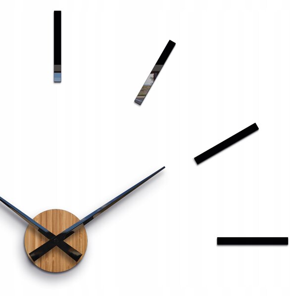 Nástěnné hodiny ModernClock černé 65 cm