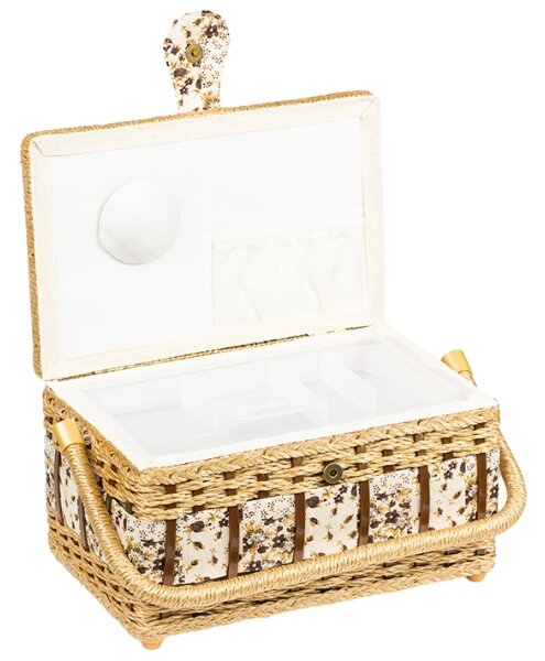 Bellatex BOX na šití 28x18x15 cm Béžová,Hnědá