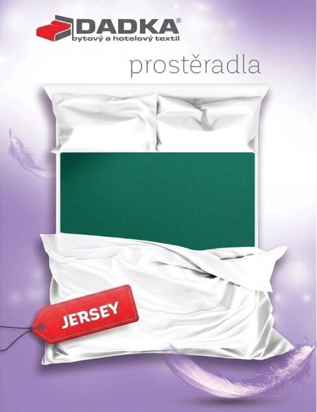 DADKA Jersey prostěradlo šalvěj Rozměr 90x200x20 jednolůžko