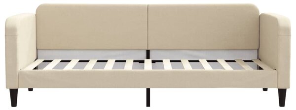 Válenda s přistýlkou a zásuvkami krémová 80 x 200 cm textil 3196851