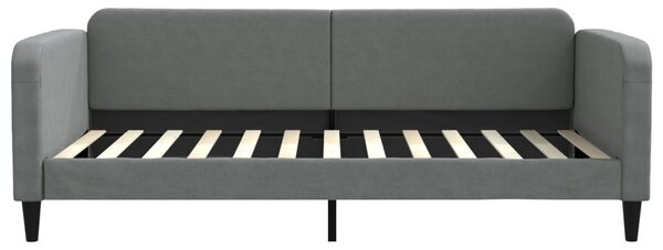 Válenda s přistýlkou a zásuvkami tmavě šedá 100 x 200 cm textil 3196858