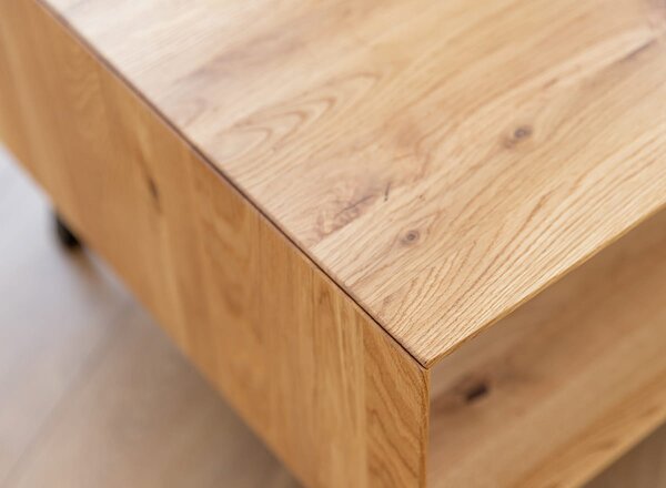 Konferenční stolek Modern Loft, dub, přírodní dub, 101x41x60 cm