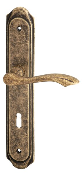 AC-T servis ACT dveřní klika RUSTIK OV (patina bronz) Provedení: BB (pro pokojový klíč), Rozteč: 72 mm