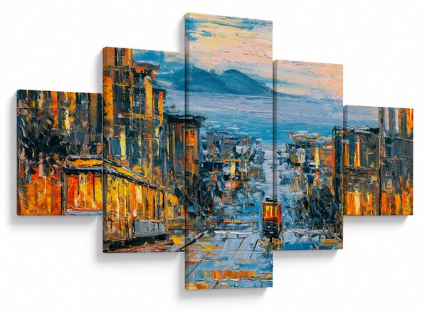 Obraz - Cable Car, San Francisco (125x70 cm)