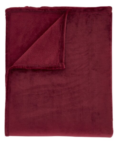 Červená deka z mikroplyše 130x170 cm Raschel Velvet – Catherine Lansfield