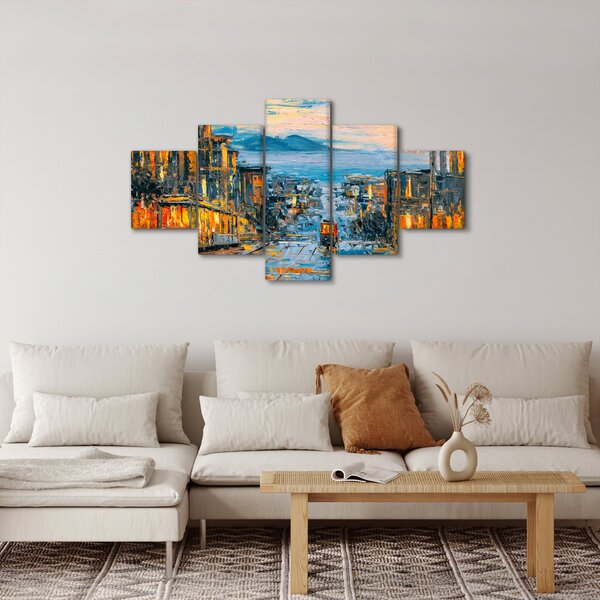 Obraz - Cable Car, San Francisco (125x70 cm)