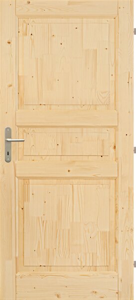 Mand CZ s.r.o. Dřevěné dveře VLASTA 3K (country) Orientace Dveří: Levé, Rozměr dle ČSN: 60 / 197