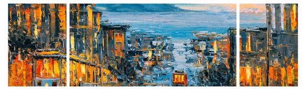 Obraz - Cable Car, San Francisco (170x50 cm)