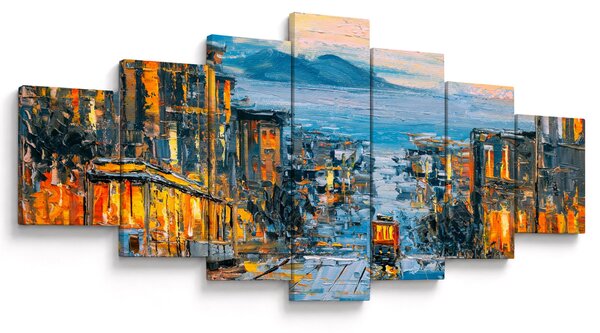 Obraz - Cable Car, San Francisco (210x100 cm)