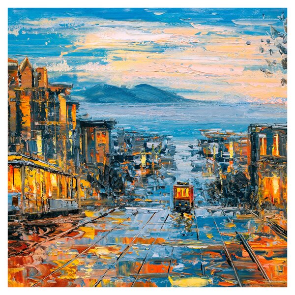 Obraz - Cable Car, San Francisco (30x30 cm)