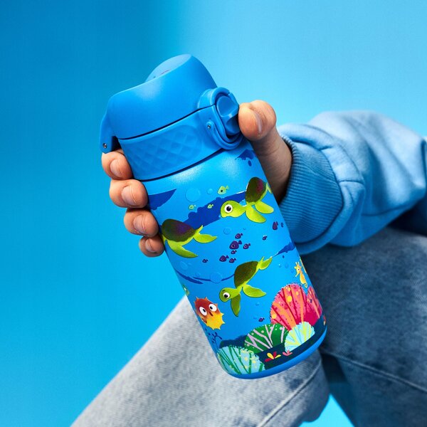 Ion8 Leak Proof nerezová láhev Sea Turtle 400 ml