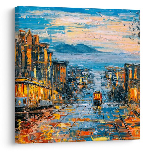 Obraz - Cable Car, San Francisco (30x30 cm)
