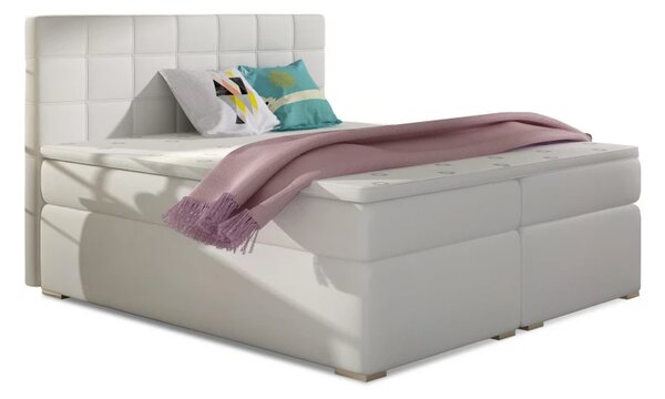 Postel Boxspring Alicia, šedá (látka - ba 01/sawana 05)