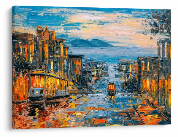 Obraz - Cable Car, San Francisco (70x50 cm)