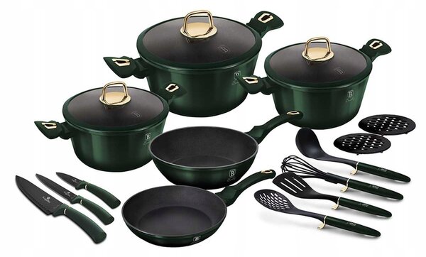 Sada hrnců 17 ks Emerald Berlinger Haus (BH-7043)