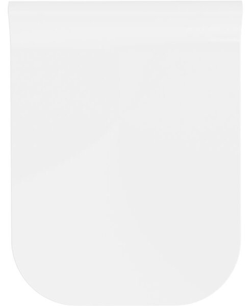 Mexen sedátko wolnoopadající slim, duroplast, bílý lesk - 39070100