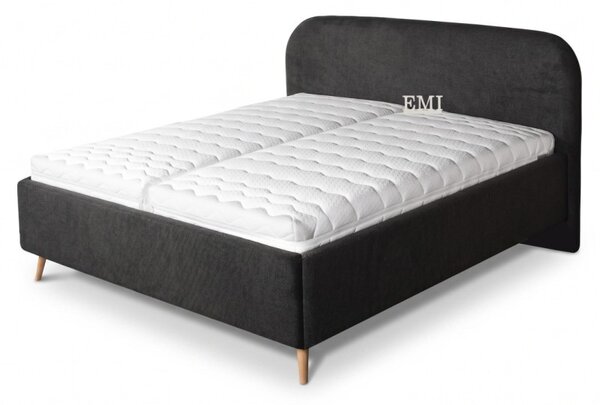 Postel čalouněná ZORIANA + lamelový rošt + matrace EMI