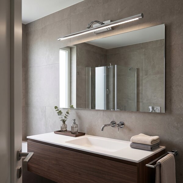 Nástěnné svítidlo TOOLIGHT stříbrné s integrovaným LED zdrojem 15 W
