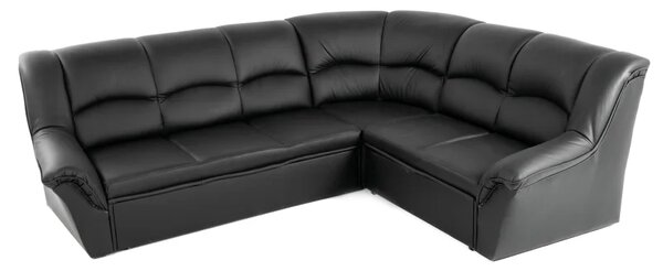 Kožená rohová sedací souprava DUBAJ LUX XL, vínová (K-56)