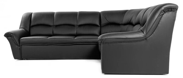 Kožená rohová sedací souprava DUBAJ LUX XL, vínová (K-56)
