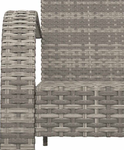 Zahradní židle Adirondack šedá polyratan 319695