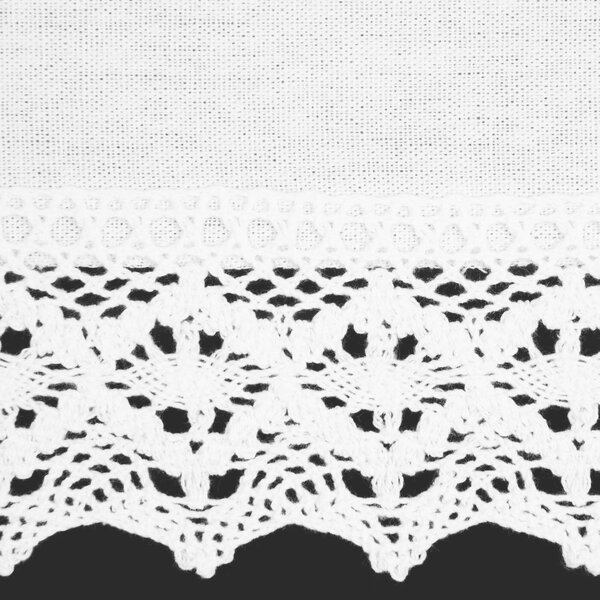 KRÁTKÁ ZÁCLONA NA PÁSCE CLARIE 150X30 CM BÍLÁ