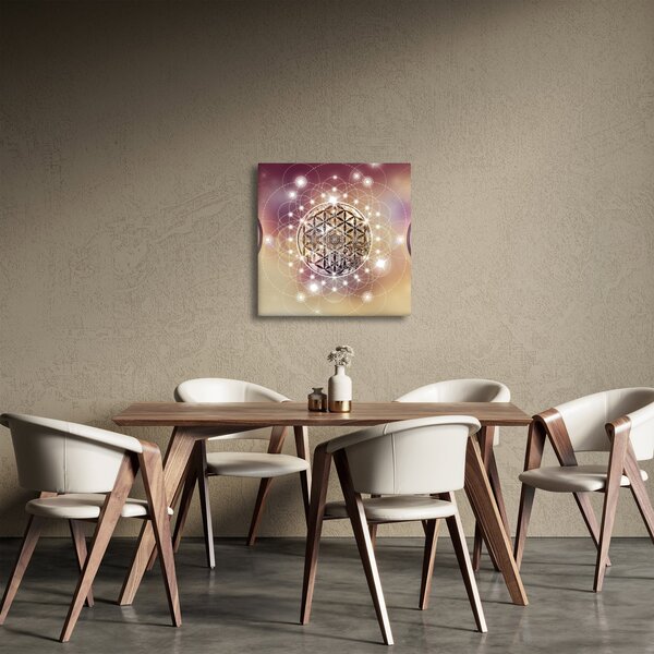 Obraz - Mandala s elementy (30x30 cm)