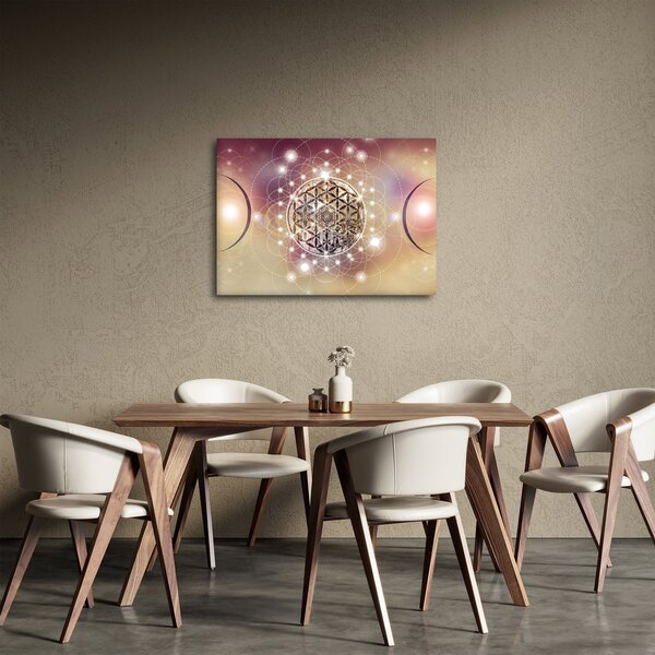Obraz - Mandala s elementy (70x50 cm)