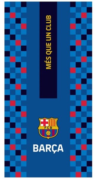 Fotbalová osuška FC BARCELONA - MÉS QUE UN CLUB - 100% bavlna, froté s gramáží 350 gr./m² - 70 x 140 cm