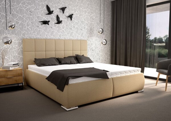 Blanář Sanza postel vč. roštů 180 x 200 cm, béžová