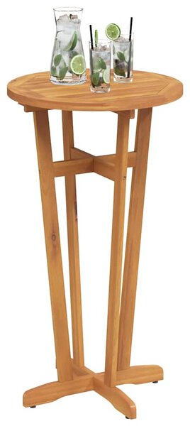 Zahradní barový stůl Ø 60 x 105 cm masivní akáciové dřevo 319698