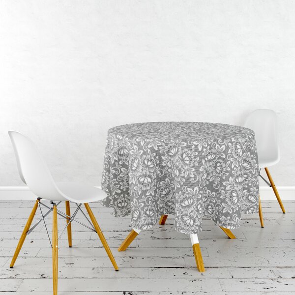 Ubrus PVC kulatý FL-1142-03 - Krajková elegance (různé velikosti)