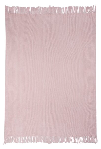 Livarno home Žinylkový pléd, 130 x 170 cm (světle růžová) (100393522002)