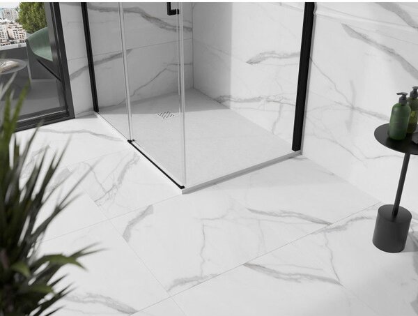 Mexen Stone+ kompozitní obdélníkový sprchový kout 80 x 70 cm, bílý - 44107080