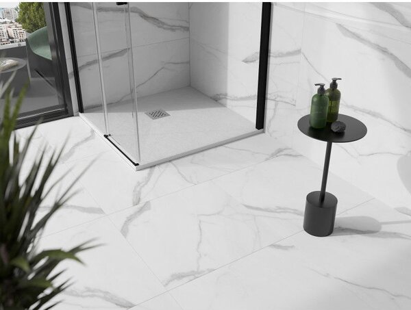 Mexen Stone+ čtvercová kompozitní sprchová vanička 70 x 70 cm, bílá - 44107070
