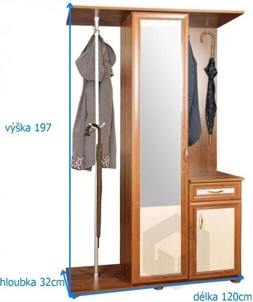 Předsíňová stěna Róza