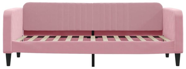 Válenda s přistýlkou a zásuvkami růžová 80 x 200 cm samet 3197107