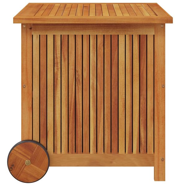 Zahradní úložný box s kolečky 60 x 50 x 58 cm masivní akácie 319710