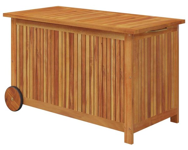 Zahradní úložný box s kolečky 90 x 50 x 58 cm masivní akácie 319711