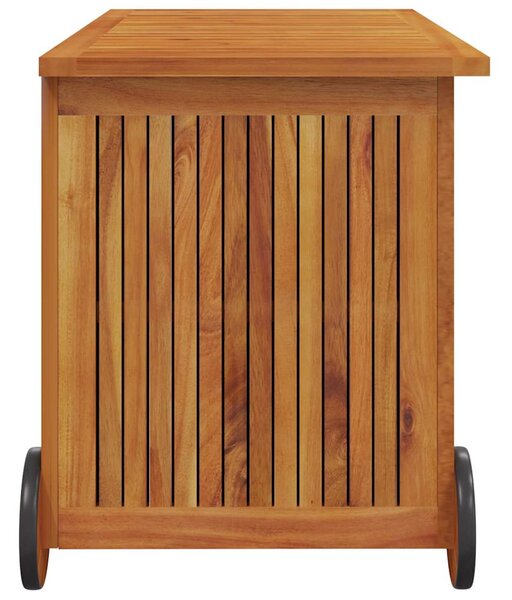 Zahradní úložný box s kolečky 90 x 50 x 58 cm masivní akácie 319711