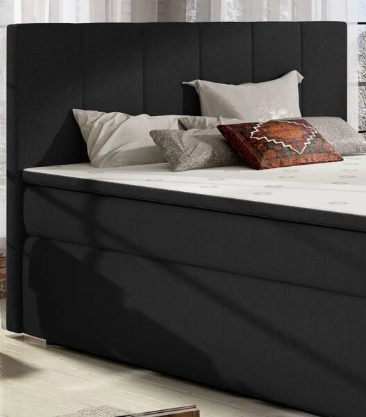 Postel Boxspring Boleria 180x200, fialová (látka - bb 08)