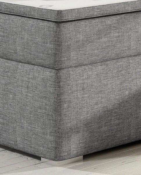 Postel Boxspring Divalia 200x180, fialová (látka - bd 08)