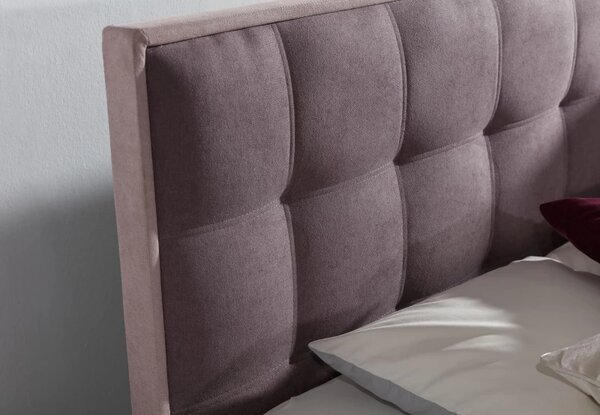 Postel Boxspring Damasia, šedá / modrá (DMS 09)