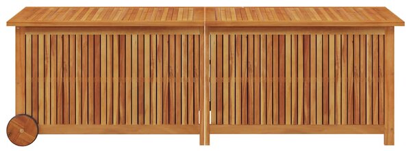 Zahradní úložný box s kolečky 150 x 50 x 58 cm masivní akácie 319713