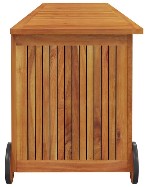 Zahradní úložný box s kolečky 150 x 50 x 58 cm masivní akácie 319713