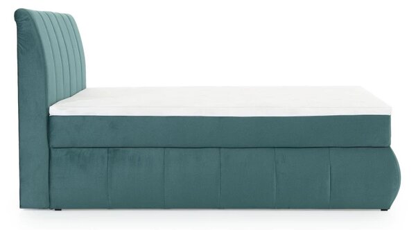 Postel Boxspring Vincenzia 200x180, šedá (látka - bvi 04)