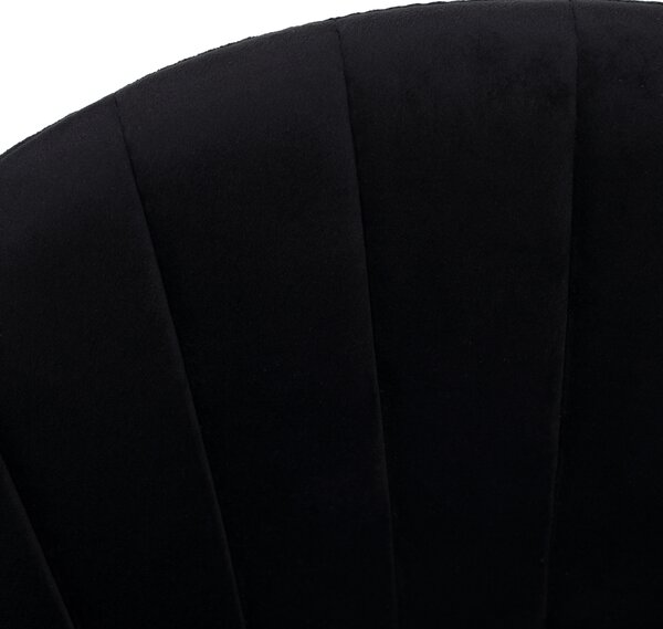 KONDELA Designové jídelní křeslo, černá Velvet látka/gold chrom zlatý, DASMIN TYP 1