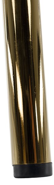 KONDELA Designové jídelní křeslo, černá Velvet látka/gold chrom zlatý, DASMIN TYP 1