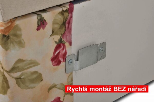 Čalouněná manželská postel DALAS, 200x160, levandule+fialová (levandule 3741/104+art14861)