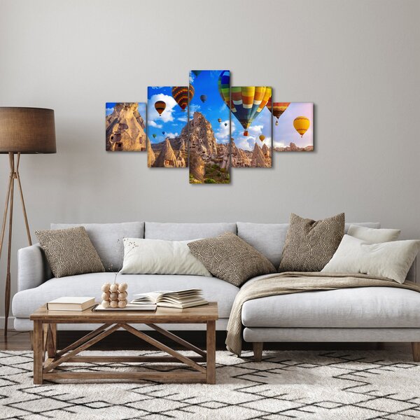 Obraz - Horkovzdušné balóny, Cappadocia, Turkey. (125x70 cm)